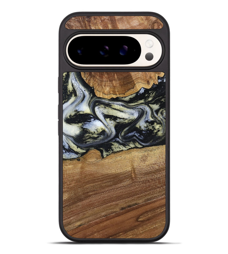 Pixel 9 Pro XL Wood Phone Case - Unknown (Black & White, 791916)