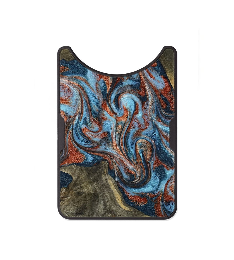 Alloy Wood Wallet - Ione (Teal & Gold, 791932)