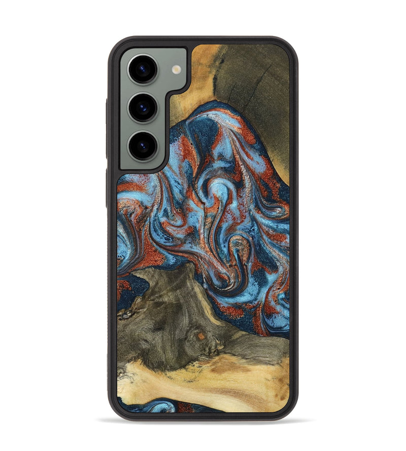 Galaxy S23 Plus Wood Phone Case - Ione (Teal & Gold, 791932)