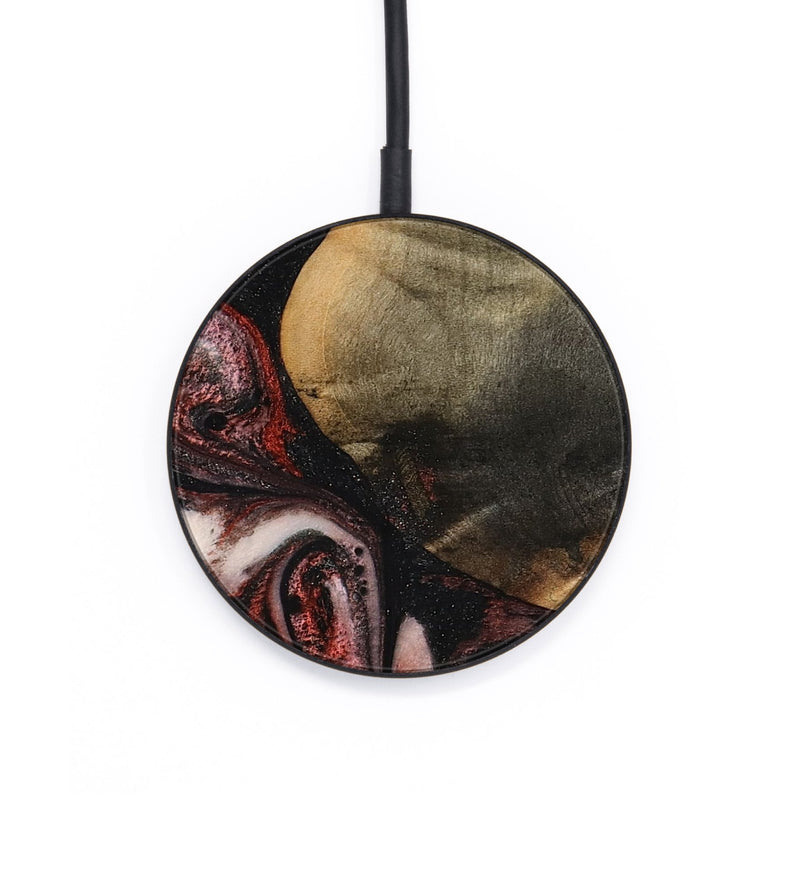 Circle Wood Wireless Charger - Jalynn (Red, 791937)