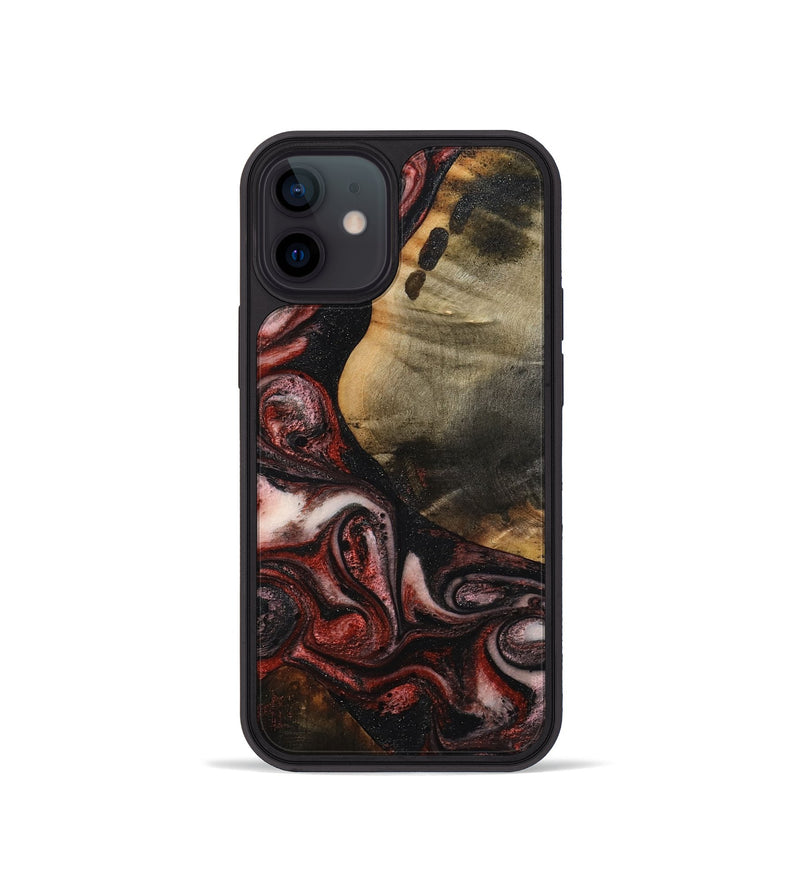 iPhone 12 mini Wood Phone Case - Jalynn (Red, 791937)