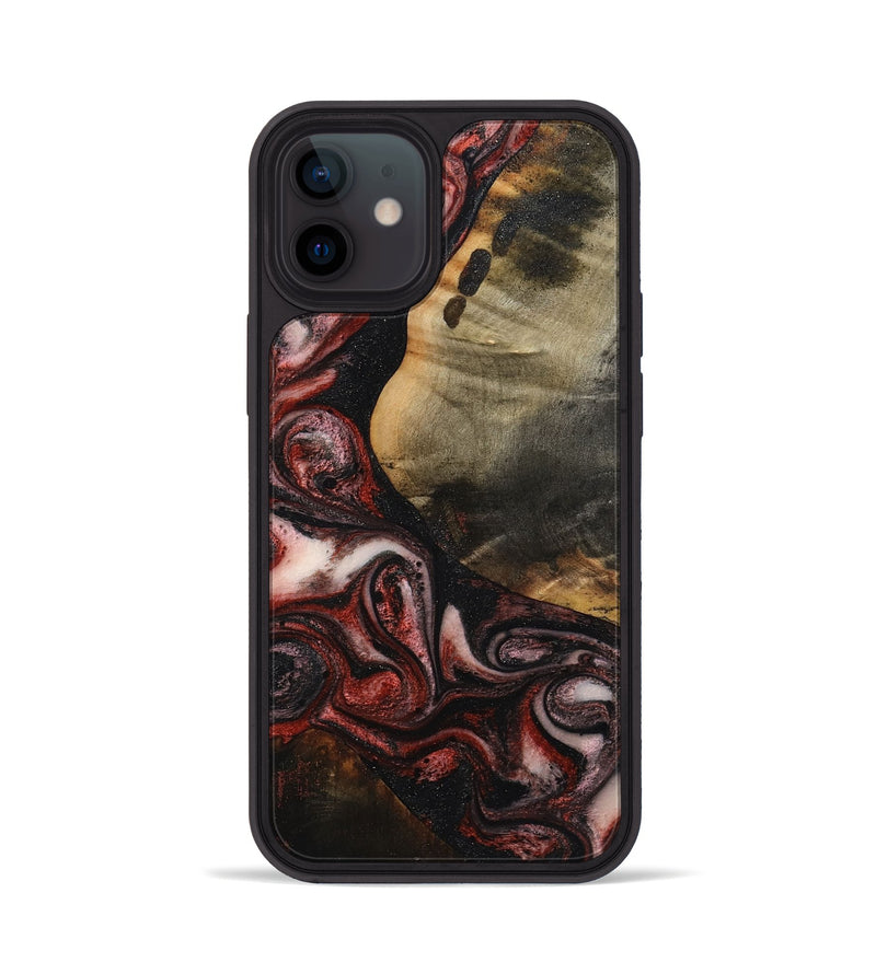 iPhone 12 Wood Phone Case - Jalynn (Red, 791937)