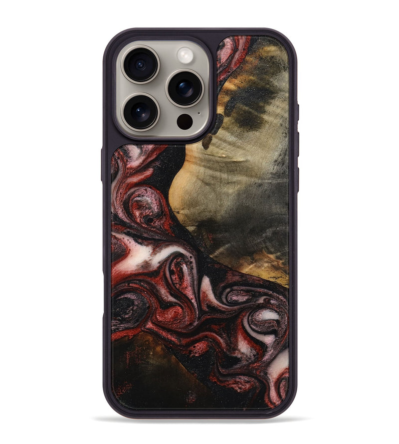 iPhone 16 Pro Max Wood Phone Case - Jalynn (Red, 791937)