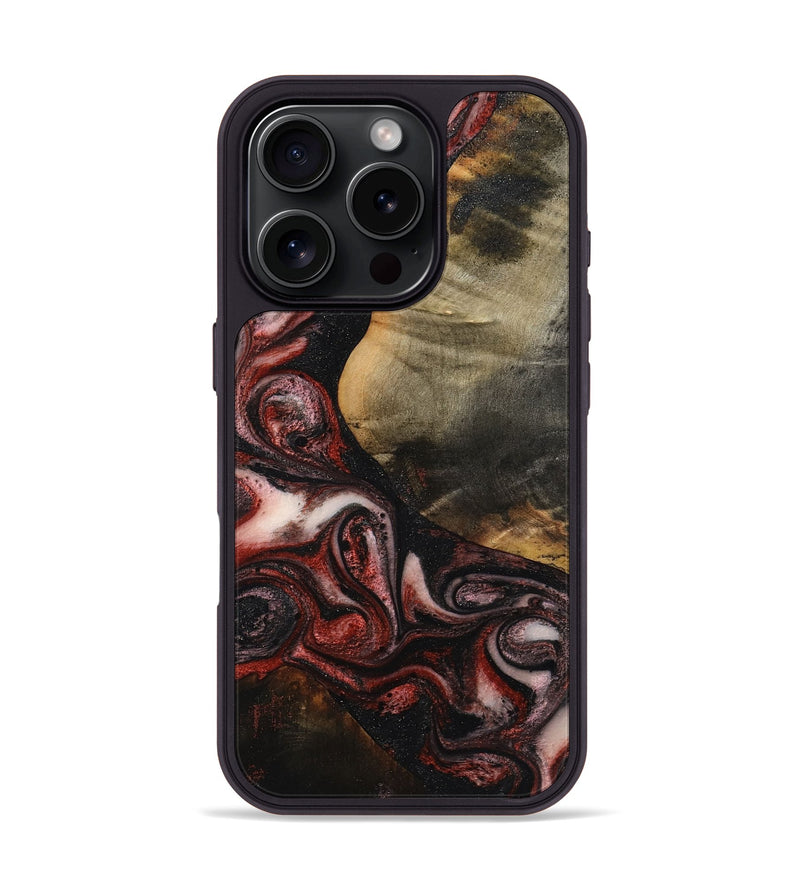 iPhone 16 Pro Wood Phone Case - Jalynn (Red, 791937)