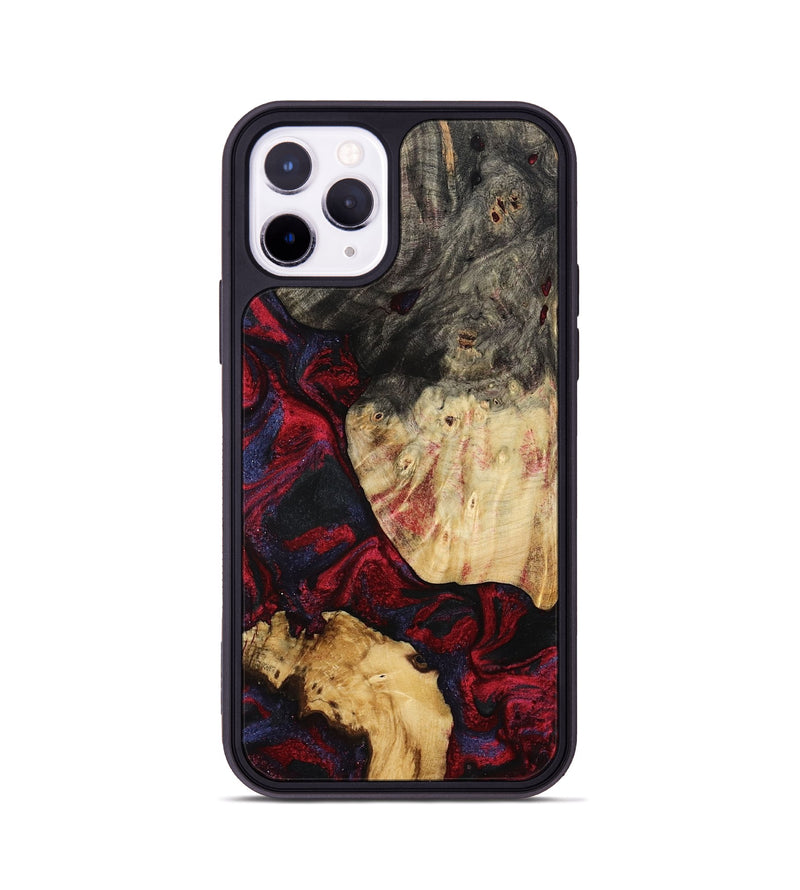 iPhone 11 Pro Wood Phone Case - Ludie (Red, 791939)