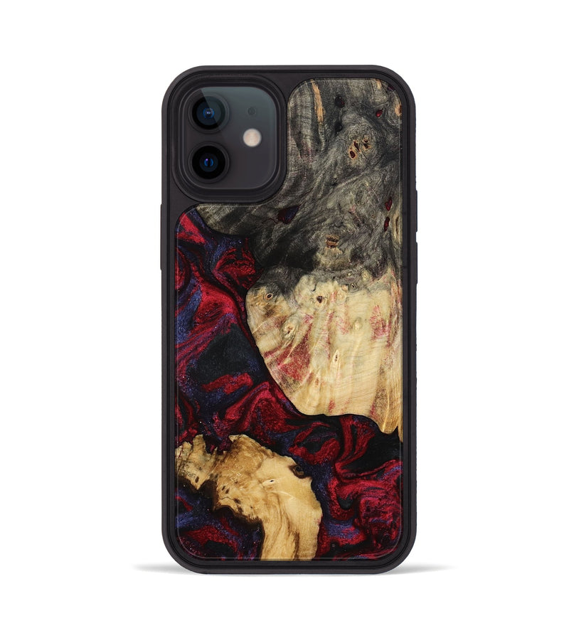 iPhone 12 Wood Phone Case - Ludie (Red, 791939)