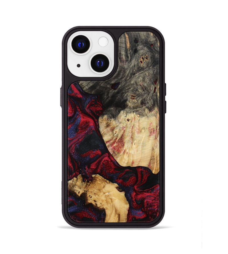 iPhone 13 Wood Phone Case - Ludie (Red, 791939)