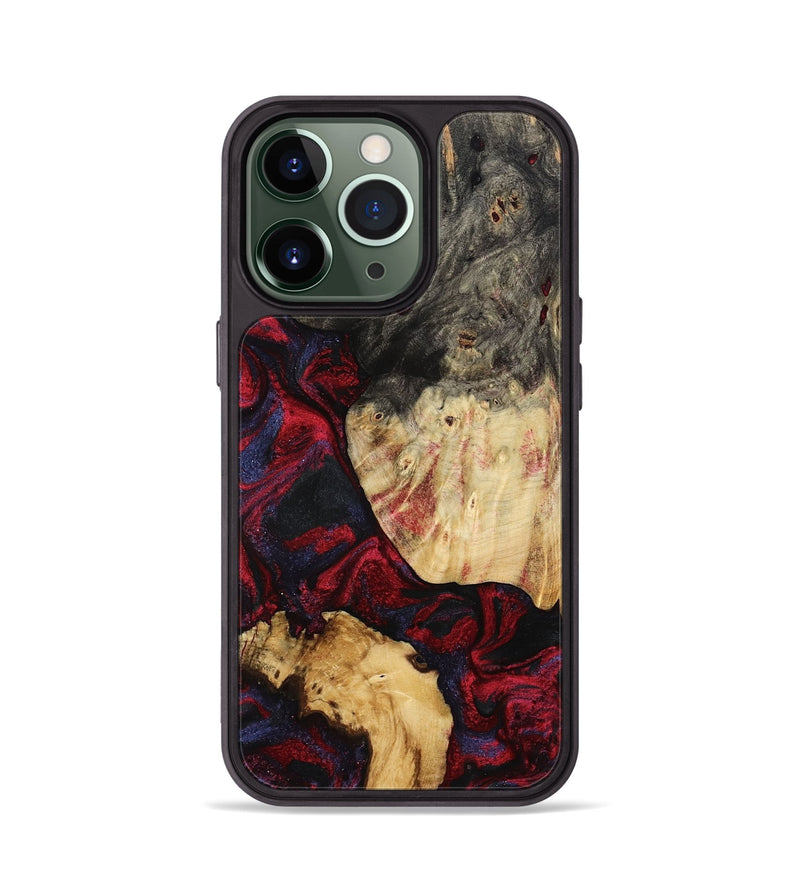 iPhone 13 Pro Wood Phone Case - Ludie (Red, 791939)