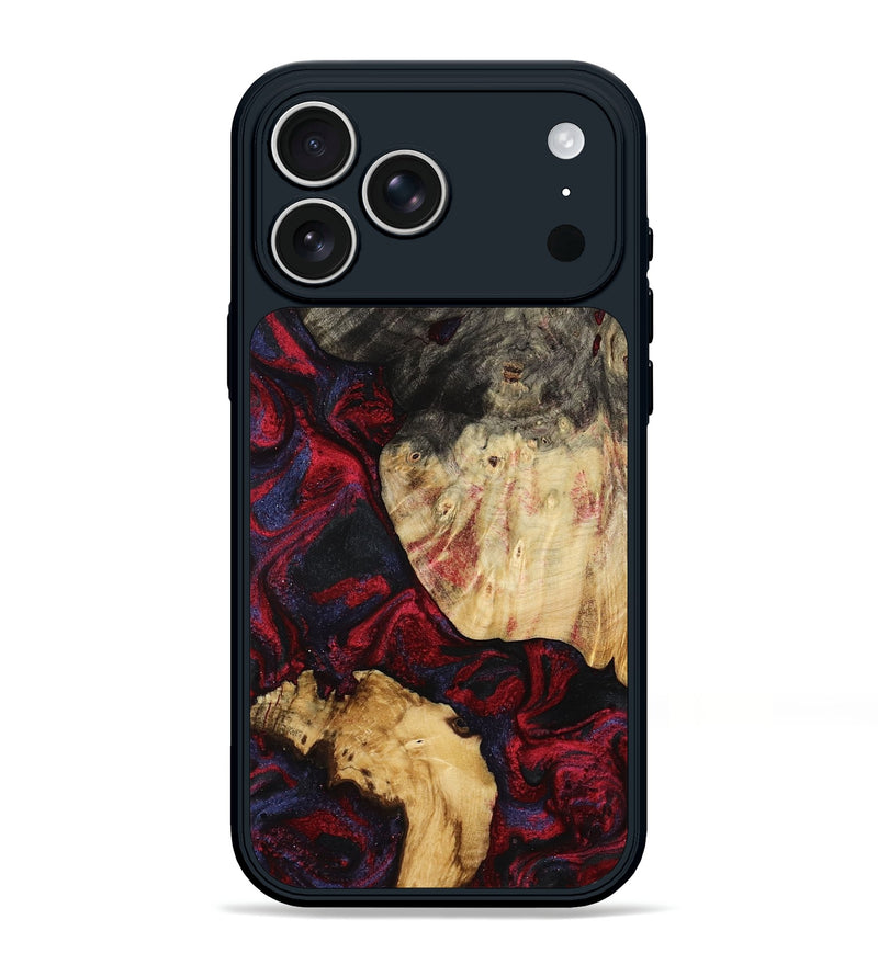iPhone 17 Pro Max Wood Phone Case - Ludie (Red, 791939)