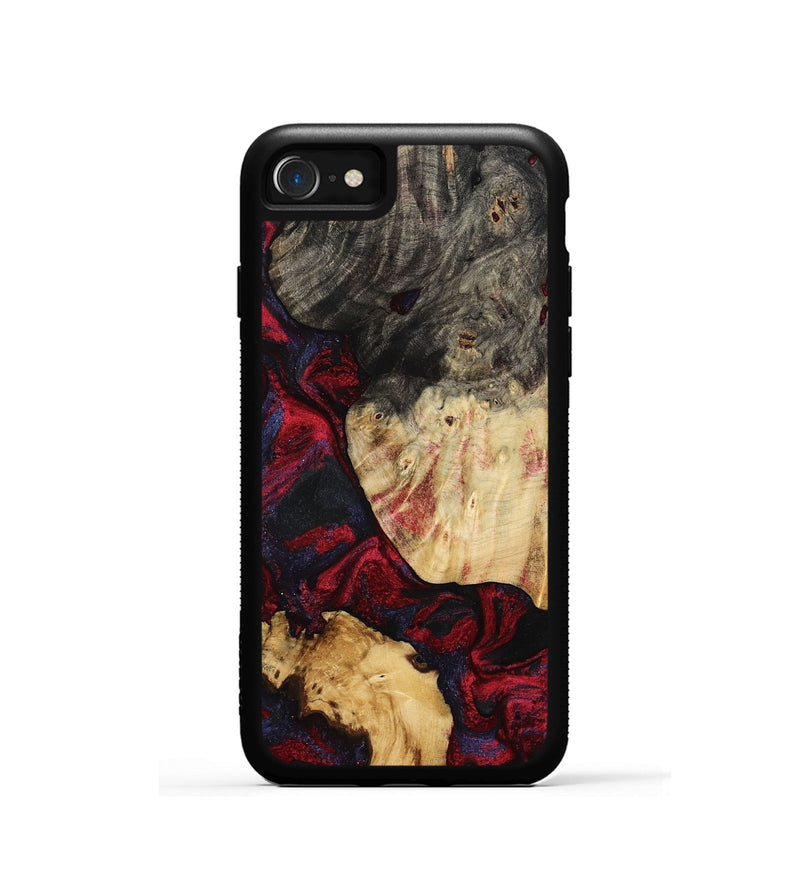 iPhone SE Wood Phone Case - Ludie (Red, 791939)