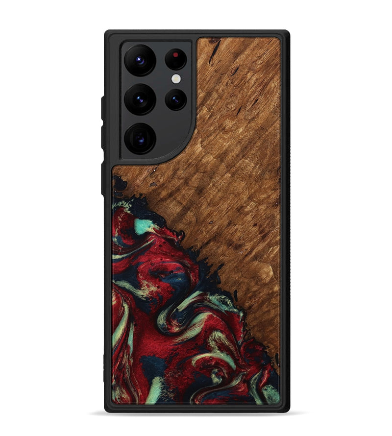 Galaxy S22 Ultra Wood Phone Case - Marc (Red, 791940)