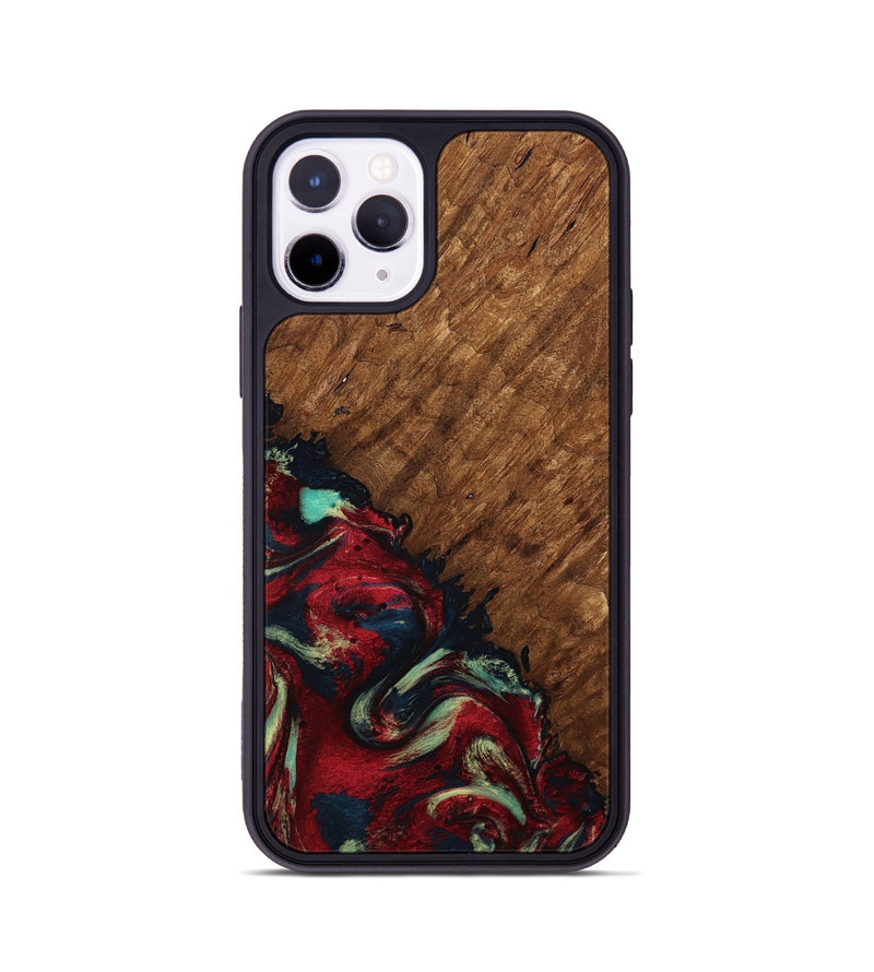 iPhone 11 Pro Wood Phone Case - Marc (Red, 791940)