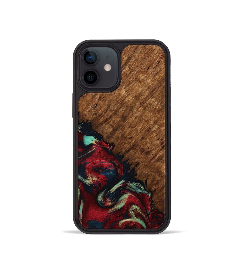 iPhone 12 mini Wood Phone Case - Marc (Red, 791940)
