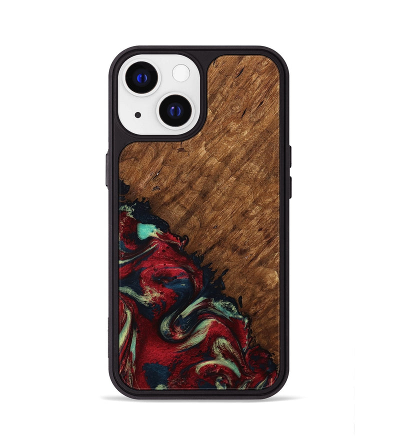 iPhone 13 Wood Phone Case - Marc (Red, 791940)