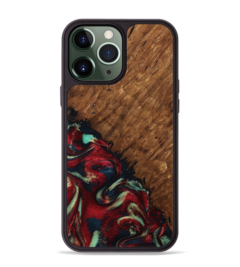iPhone 13 Pro Max Wood Phone Case - Marc (Red, 791940)