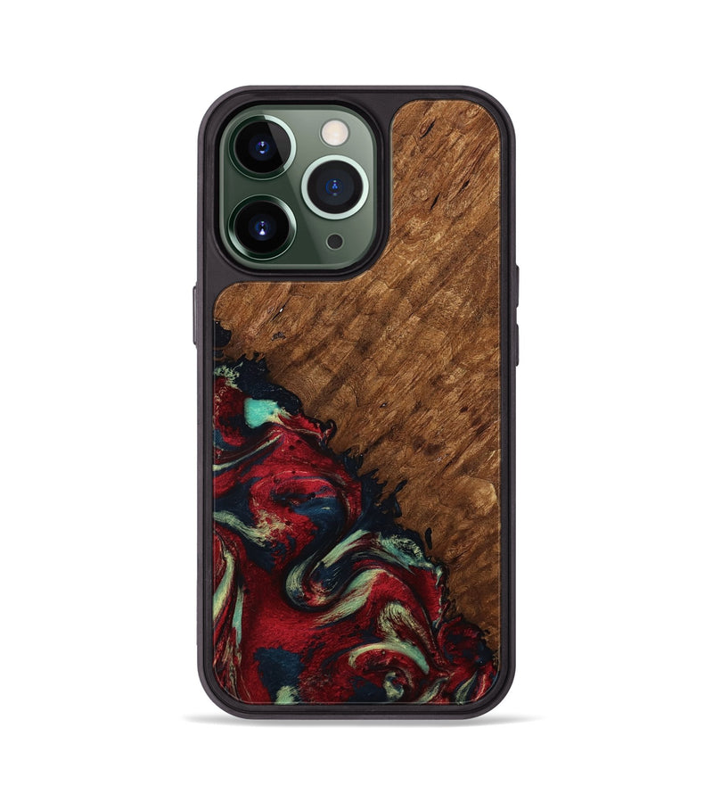 iPhone 13 Pro Wood Phone Case - Marc (Red, 791940)