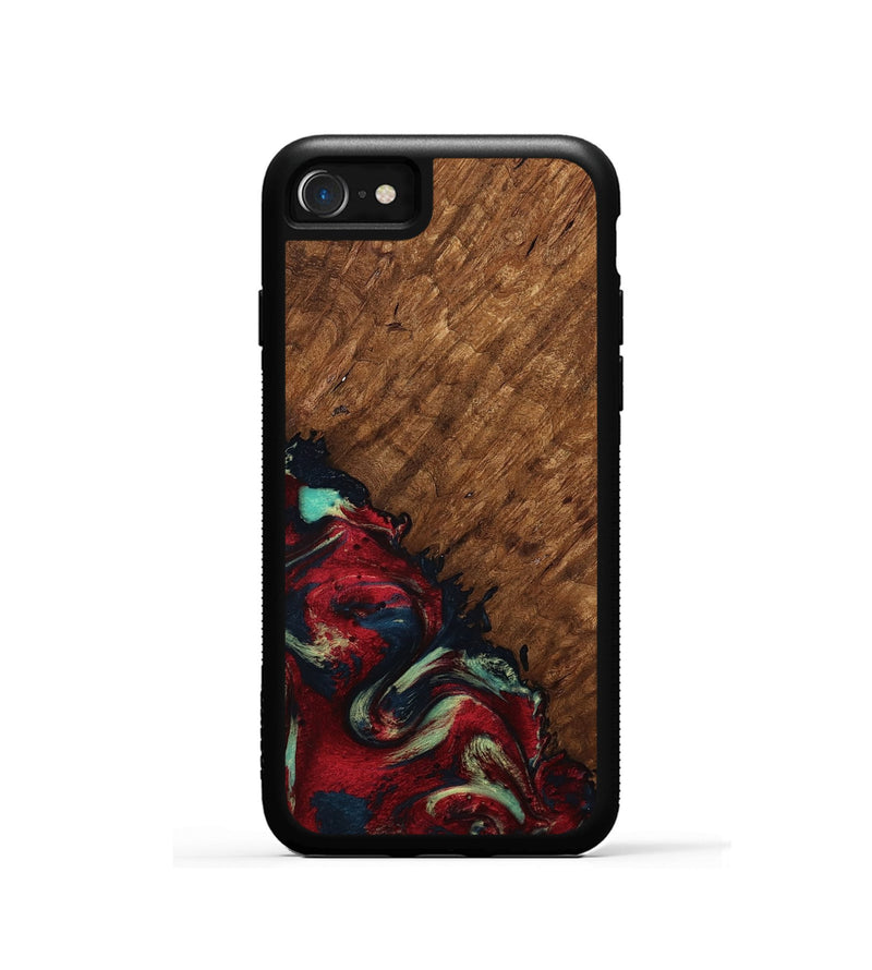 iPhone SE Wood Phone Case - Marc (Red, 791940)