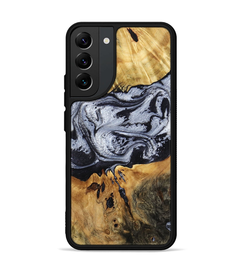 Galaxy S22 Plus Wood Phone Case - Alfred (Black & White, 791947)