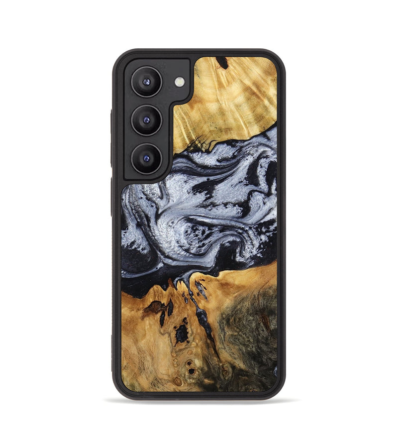 Galaxy S23 Wood Phone Case - Alfred (Black & White, 791947)
