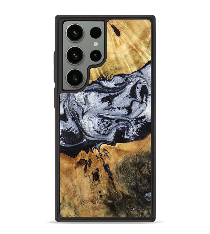 Galaxy S23 Ultra Wood Phone Case - Alfred (Black & White, 791947)