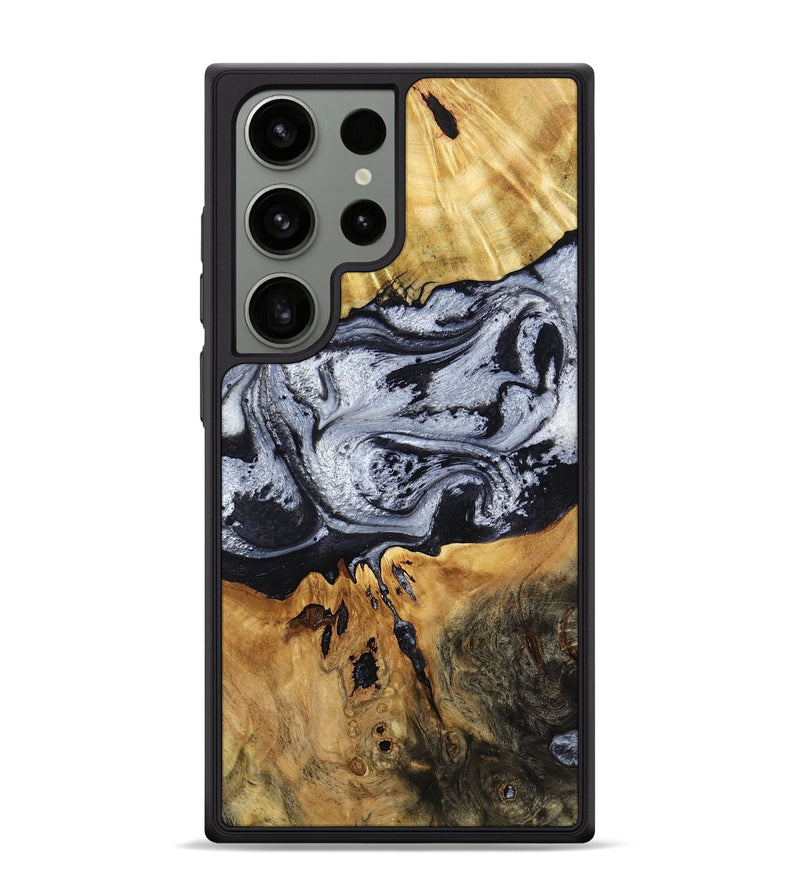Galaxy S24 Ultra Wood Phone Case - Alfred (Black & White, 791947)
