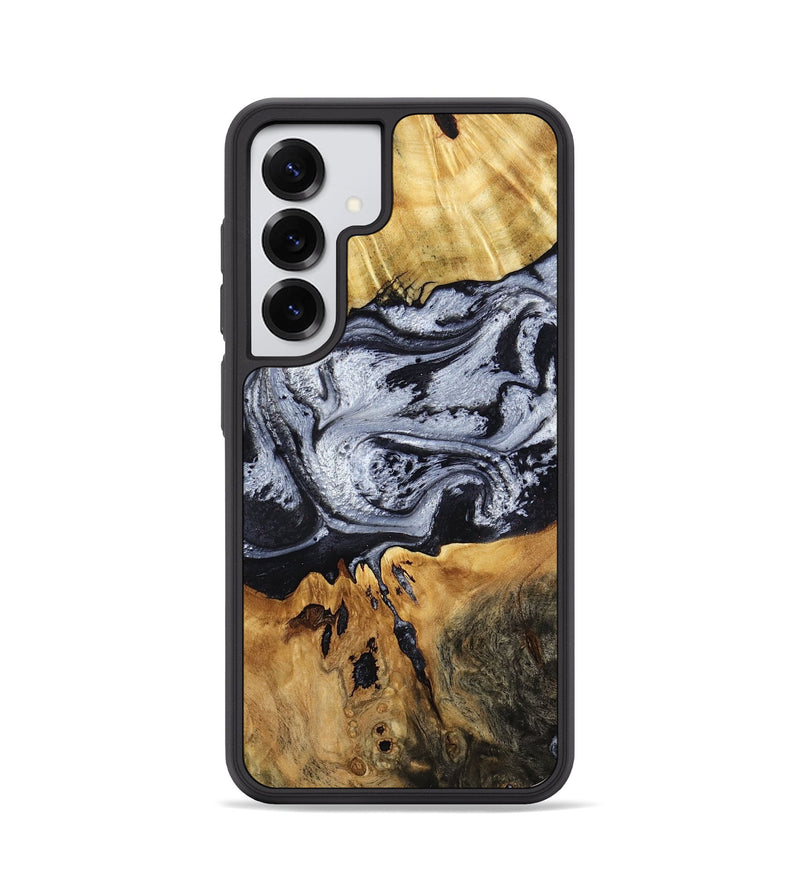 Galaxy S25 Wood Phone Case - Alfred (Black & White, 791947)
