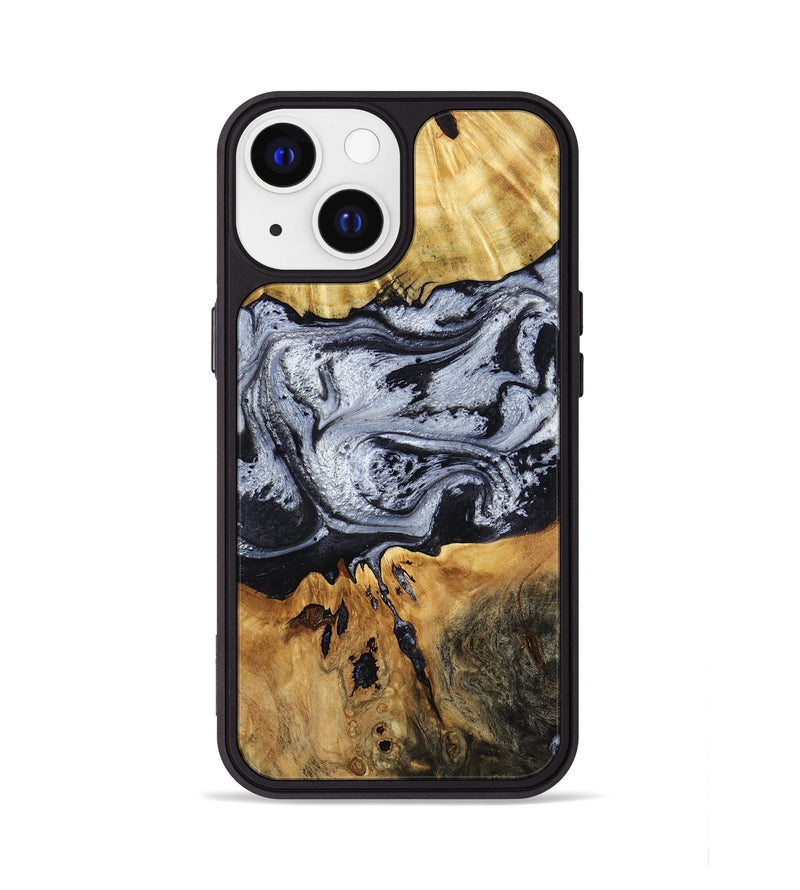 iPhone 13 Wood Phone Case - Alfred (Black & White, 791947)