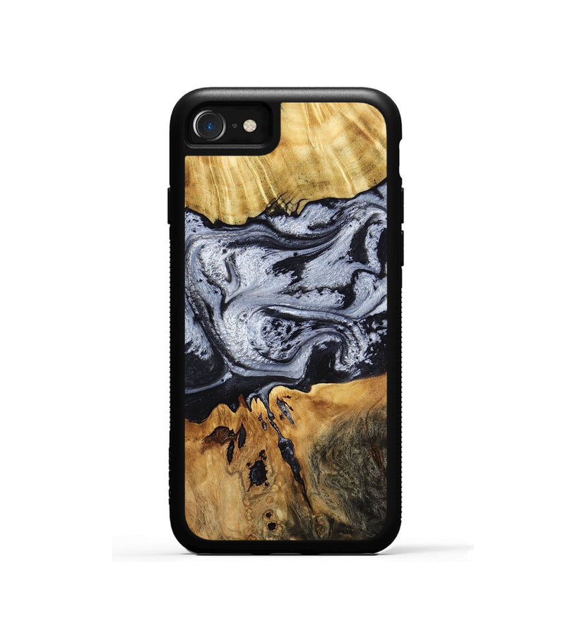 iPhone SE Wood Phone Case - Alfred (Black & White, 791947)
