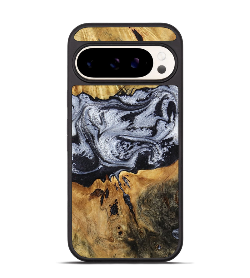 Pixel 9 Pro Wood Phone Case - Alfred (Black & White, 791947)