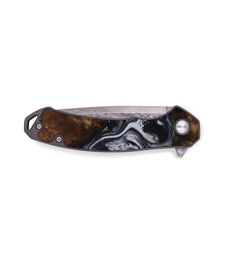 EDC Wood Pocket Knife - Kora (Black & White, 791949)