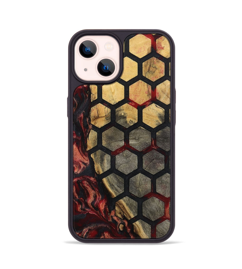 iPhone 14 Wood Phone Case - Haleigh (Pattern, 791979)