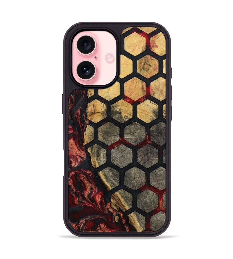 iPhone 16 Wood Phone Case - Haleigh (Pattern, 791979)