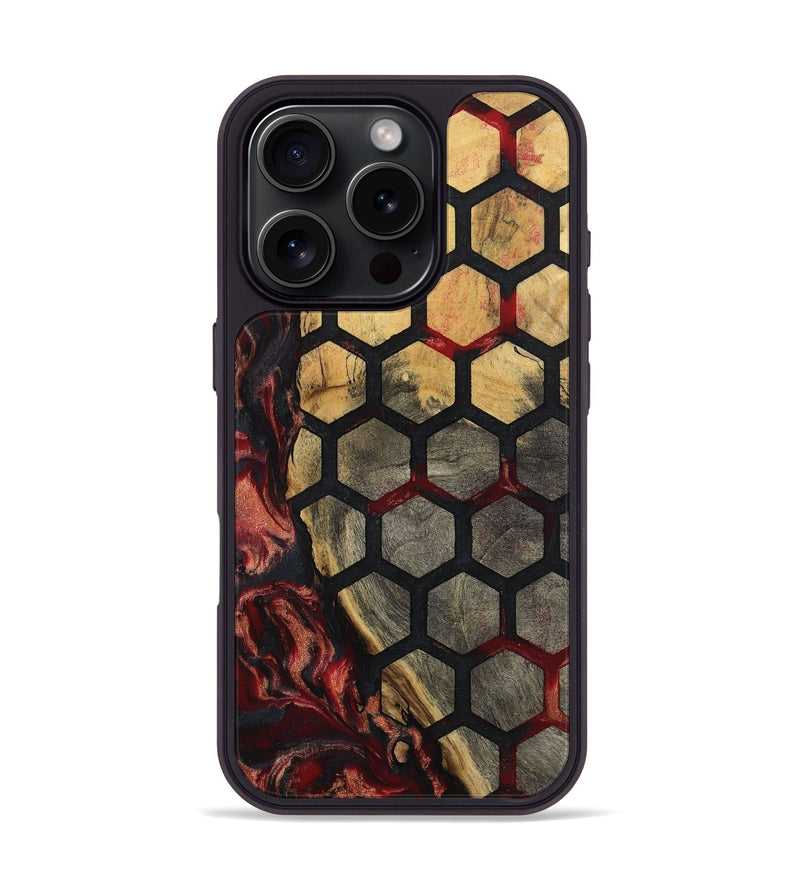 iPhone 16 Pro Wood Phone Case - Haleigh (Pattern, 791979)