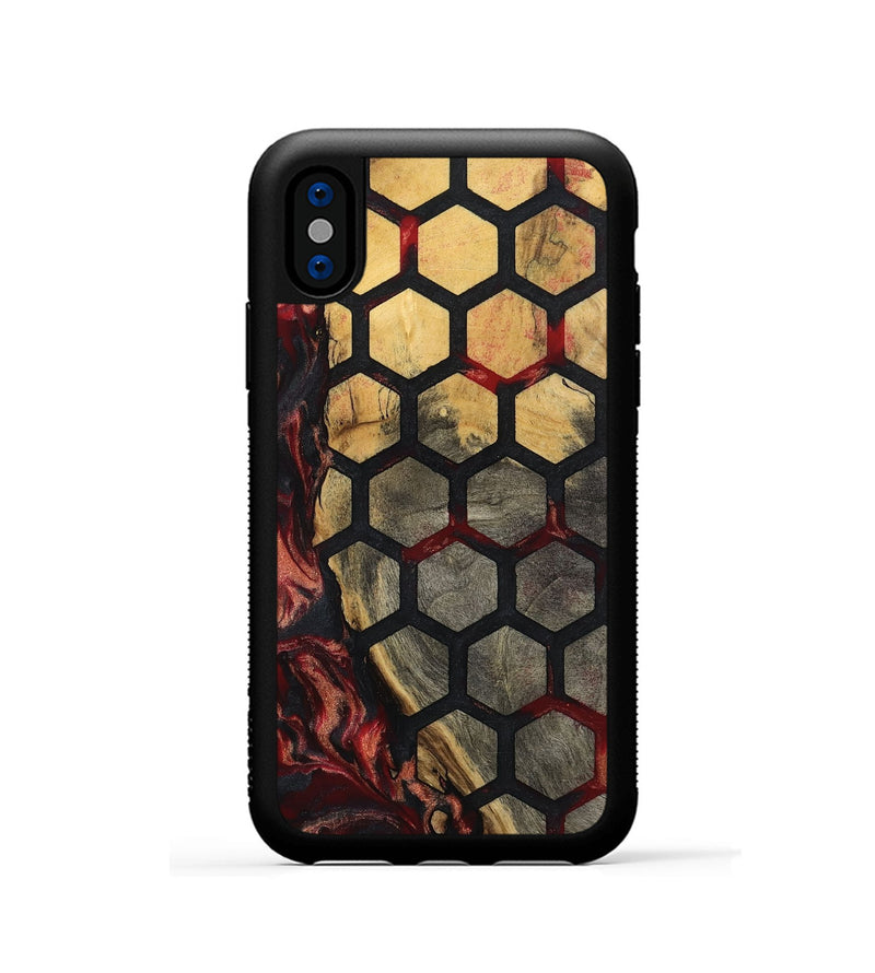 iPhone Xs Wood Phone Case - Haleigh (Pattern, 791979)