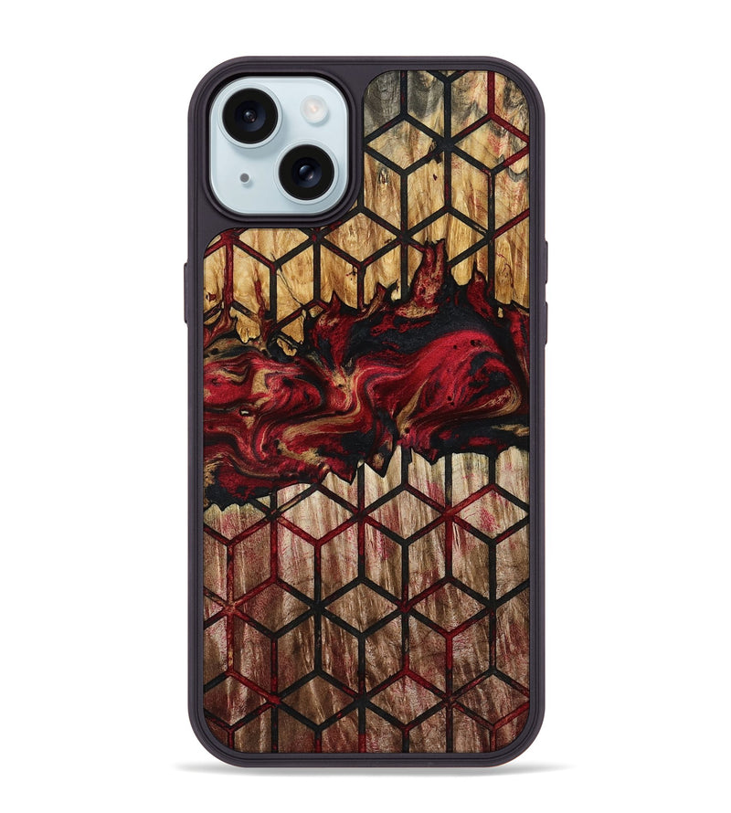 iPhone 15 Plus Wood Phone Case - Ted (Pattern, 791980)