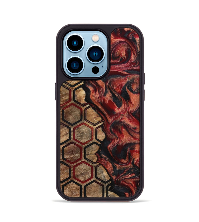iPhone 14 Pro Wood Phone Case - Alena (Pattern, 792015)