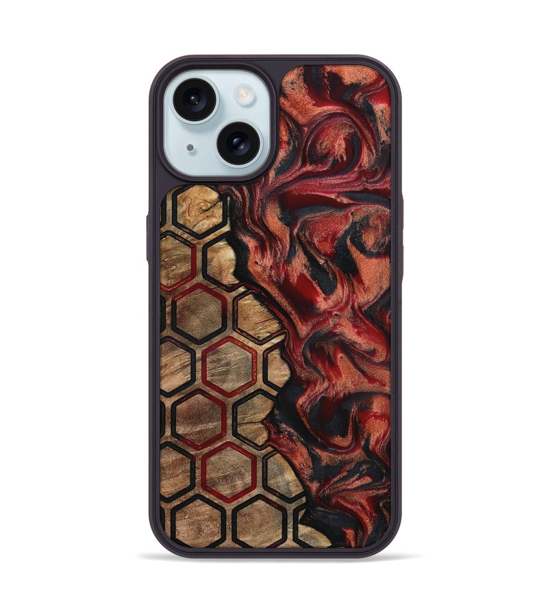 iPhone 15 Wood Phone Case - Alena (Pattern, 792015)