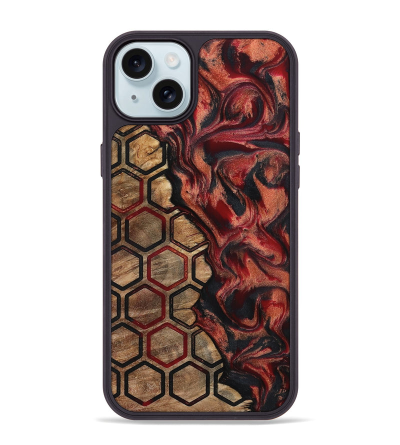 iPhone 15 Plus Wood Phone Case - Alena (Pattern, 792015)