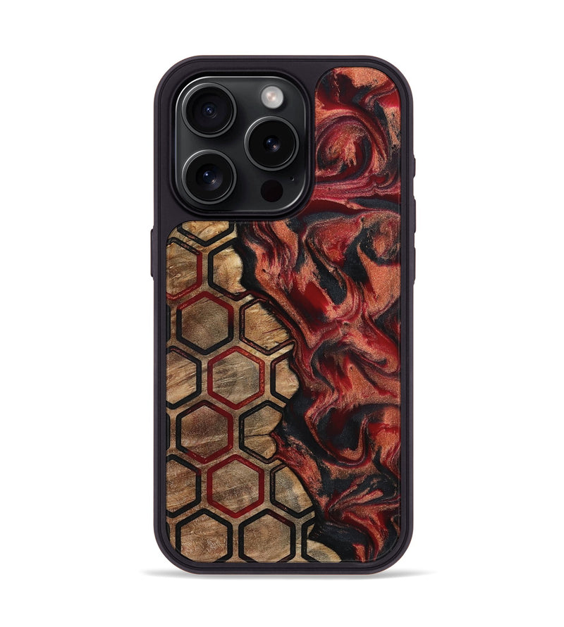 iPhone 15 Pro Wood Phone Case - Alena (Pattern, 792015)