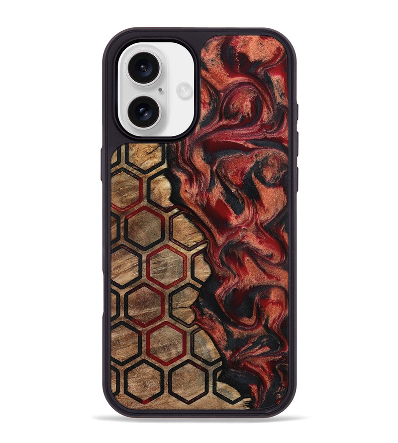 iPhone 16 Plus Wood Phone Case - Alena (Pattern, 792015)