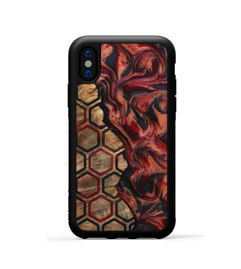 iPhone Xs Wood Phone Case - Alena (Pattern, 792015)