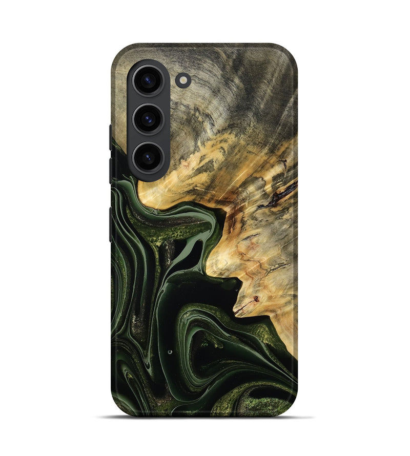 Galaxy S23 Wood Live Edge Phone Case - Camilo (Green, 792041)