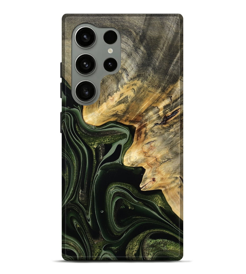Galaxy S24 Ultra Wood Live Edge Phone Case - Camilo (Green, 792041)