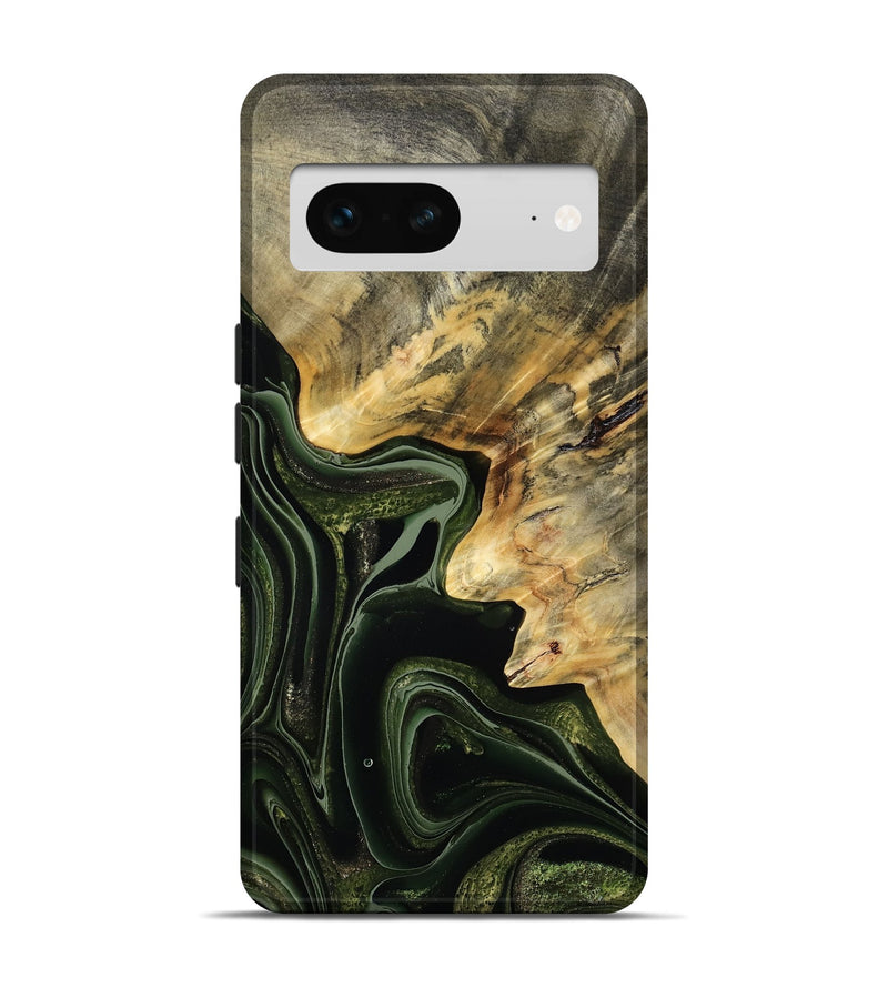 Pixel 7 Wood Live Edge Phone Case - Camilo (Green, 792041)