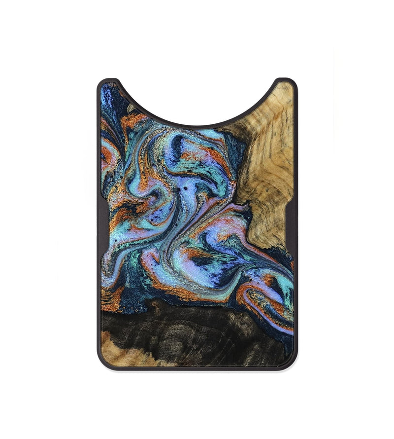Alloy Wood Wallet - Finis (Teal & Gold, 792052)