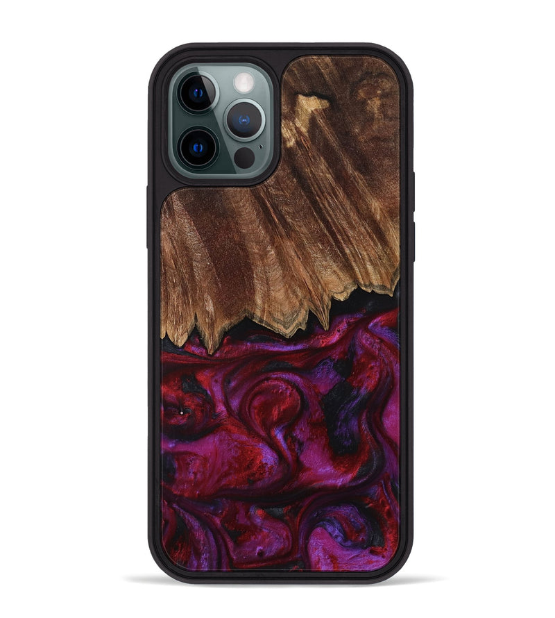 iPhone 12 Pro Max Wood Phone Case - Damir (Red, 792060)