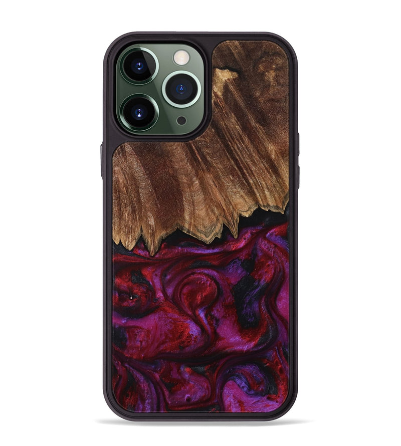 iPhone 13 Pro Max Wood Phone Case - Damir (Red, 792060)