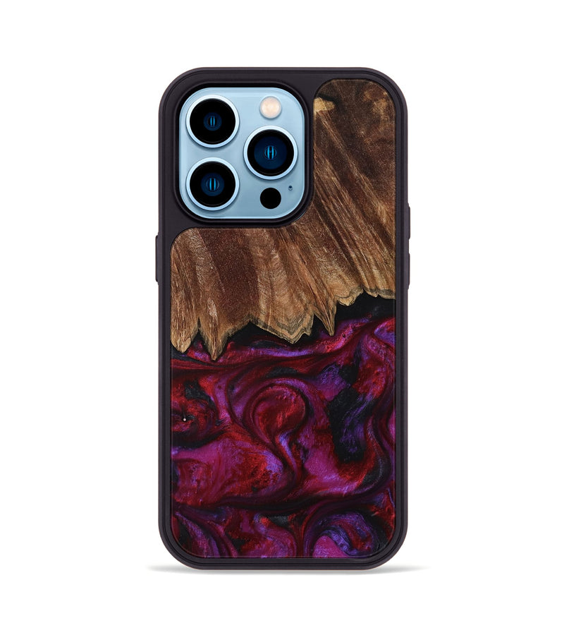 iPhone 14 Pro Wood Phone Case - Damir (Red, 792060)