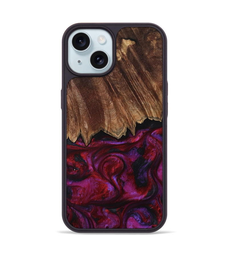 iPhone 15 Wood Phone Case - Damir (Red, 792060)