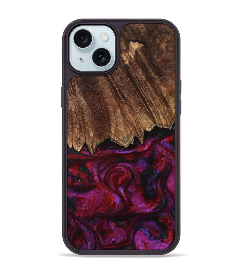 iPhone 15 Plus Wood Phone Case - Damir (Red, 792060)